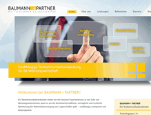 Tablet Screenshot of baumann-partner.com